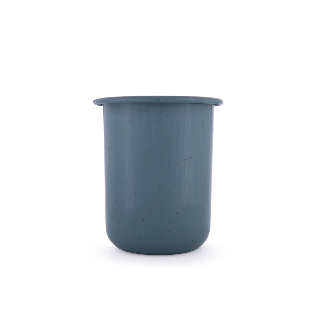辊轧搪瓷杯 烟熏蓝(Rolled Enamelware Cup - Smoky Blue)