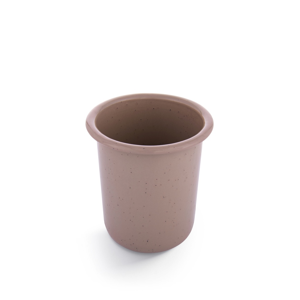 辊轧搪瓷杯 玫瑰粉 4个装(Rolled Enamelware Cup - Dusty Rose 4-PK）