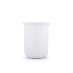 [CKW-1074] 辊轧搪瓷杯 蛋壳白(Rolled Enamelware Cup - Soft White)