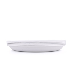 [CKW-1073] 辊轧搪瓷盘 蛋壳白(Rolled Enamelware Plate - Soft White)